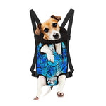 Blue Butterfly Wings Pattern Print Pet Carrier Backpack