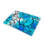 Blue Butterfly Wings Pattern Print Pet Cooling Mat Cover
