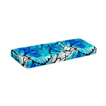 Blue Butterfly Wings Pattern Print Piano Keyboard Cover