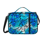 Blue Butterfly Wings Pattern Print Shoulder Strap Bible Bag