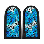 Blue Butterfly Wings Pattern Print Skillet Handle Cover