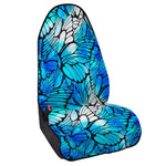 Blue Butterfly Wings Pattern Print Waterproof Car Seat Cover
