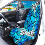 Blue Butterfly Wings Pattern Print Waterproof Car Seat Cover