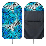 Blue Butterfly Wings Pattern Print Waterproof Car Seat Cover