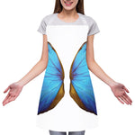 Blue Butterfly Wings Print Adjustable Apron