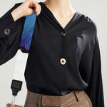 Blue Butterfly Wings Print Bag Strap