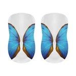 Blue Butterfly Wings Print Bar Stool Covers