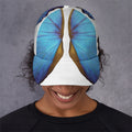 Blue Butterfly Wings Print Baseball Cap