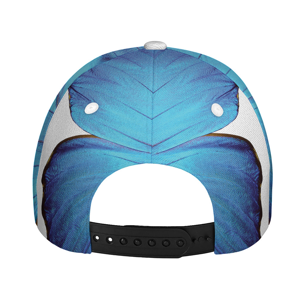 Blue Butterfly Wings Print Baseball Cap