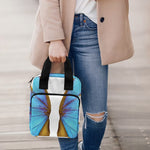 Blue Butterfly Wings Print Bible Tote Bag