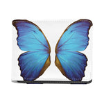 Blue Butterfly Wings Print Bifold Wallet