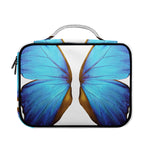 Blue Butterfly Wings Print Briefcase Bible Bag