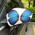 Blue Butterfly Wings Print Car Side Mirror Covers