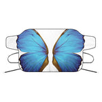 Blue Butterfly Wings Print Car Windshield Snow Cover