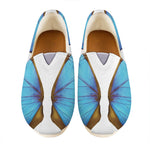 Blue Butterfly Wings Print Casual Shoes