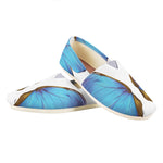 Blue Butterfly Wings Print Casual Shoes