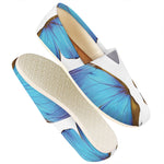 Blue Butterfly Wings Print Casual Shoes
