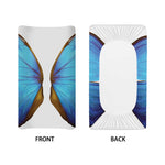Blue Butterfly Wings Print Changing Pad Cover