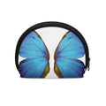 Blue Butterfly Wings Print Coin Purse