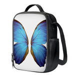 Blue Butterfly Wings Print Crossbody Lunch Bag