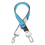 Blue Butterfly Wings Print Dog Seat Belt