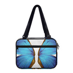 Blue Butterfly Wings Print Double Strap Bible Bag