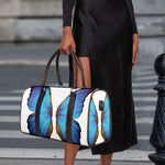 Blue Butterfly Wings Print Duffle Bag