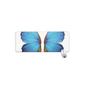 Blue Butterfly Wings Print Extended Mouse Pad