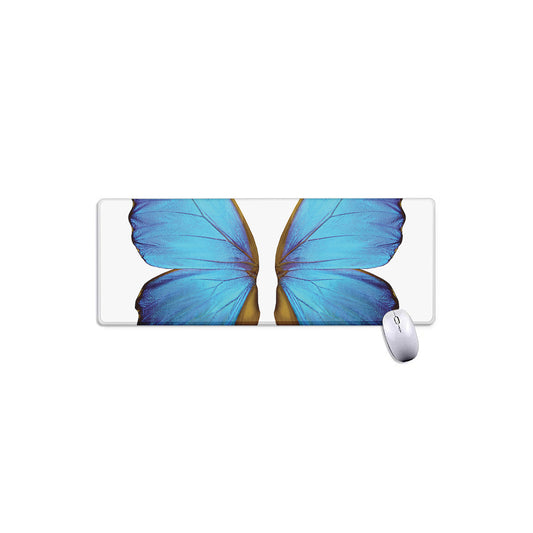Blue Butterfly Wings Print Extended Mouse Pad