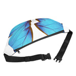 Blue Butterfly Wings Print Fanny Pack