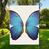 Blue Butterfly Wings Print Garden Flag