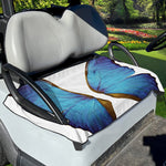 Blue Butterfly Wings Print Golf Cart Seat Cover