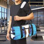 Blue Butterfly Wings Print Gym Bag