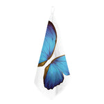 Blue Butterfly Wings Print Hand Towel