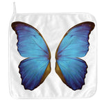 Blue Butterfly Wings Print Hand Towel