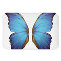 Blue Butterfly Wings Print Indoor Door Mat