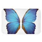 Blue Butterfly Wings Print Indoor Door Mat