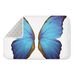 Blue Butterfly Wings Print Indoor Door Mat
