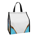 Blue Butterfly Wings Print Insulated Lunch Tote