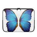Blue Butterfly Wings Print Laptop Sleeve