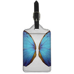 Blue Butterfly Wings Print Luggage Tag