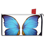 Blue Butterfly Wings Print Mailbox Cover