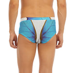 Blue Butterfly Wings Print Men's Briefs