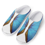 Blue Butterfly Wings Print Mesh Casual Shoes
