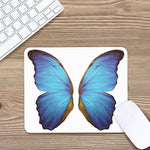 Blue Butterfly Wings Print Mouse Pad
