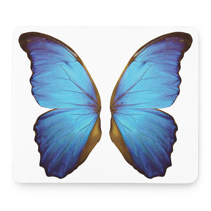 Blue Butterfly Wings Print Mouse Pad