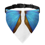 Blue Butterfly Wings Print Over The Collar Dog Bandana