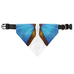 Blue Butterfly Wings Print Over The Collar Dog Bandana