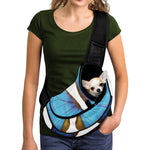 Blue Butterfly Wings Print Pet Sling Carrier