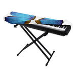 Blue Butterfly Wings Print Piano Keyboard Cover